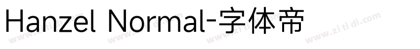 Hanzel Normal字体转换